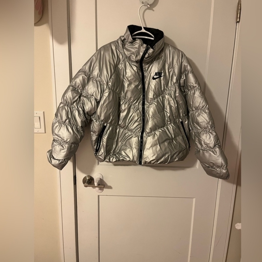Nike Silver Bomber Jacket